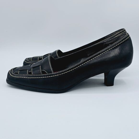 Aerosol Whats What Pump Leather Womens Size 5.5 1.5" Heel - Picture 5 of 10